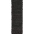 thumbnail image 1 of Unique Loom Solo Collection Solid Plush Kids Runner Rug, 2' 2" x 6' 7", Charcoal, 1 of 2