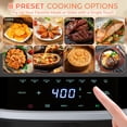 thumbnail image 6 of SHOUFTW 4QT Compact Air Fryer, 4-in-1 Crisp, Roast, Reheat & Dehydrate, Easy-Clean Dishwasher-Safe Parts, Black, 6 of 10
