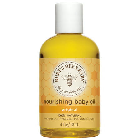 Burt's Bees Baby Nourishing Baby Oil, 100% Natural Baby Skin Care - 4 Ounce (Best Natural Baby Oil)