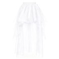 thumbnail image 3 of CONZONE Carnival Womens Tulle Maxi Skirt Solid Color A Line High Waist Mesh Tutu Skirts for Funny Festival Stage Performance, 3 of 3