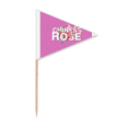 thumbnail image 1 of Fleurs de Rose Art Déco Mode Cure-Dent Triangle Toppers de Cupcake Drapeau, 1 of 3