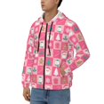 thumbnail image 3 of Naloa Pink Christmas Cheer Men’s Hoodies, Zip up Hoodie, Sweatshirts,Hoodies for Men Sizes S-3XL-3X-Large, 3 of 5