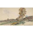 thumbnail image 2 of Johan Barthold Jongkind 14x10 Black Ornate Wood Framed Double Matted Museum Art Print Titled: Road Near La Cote-Saint-Andre (1885), 2 of 5