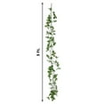 thumbnail image 2 of BalsaCircle 5 feet White Silk Daisy Flowers Garland Magnolia Leaves Hanging Vine Party Decorations, 2 of 8