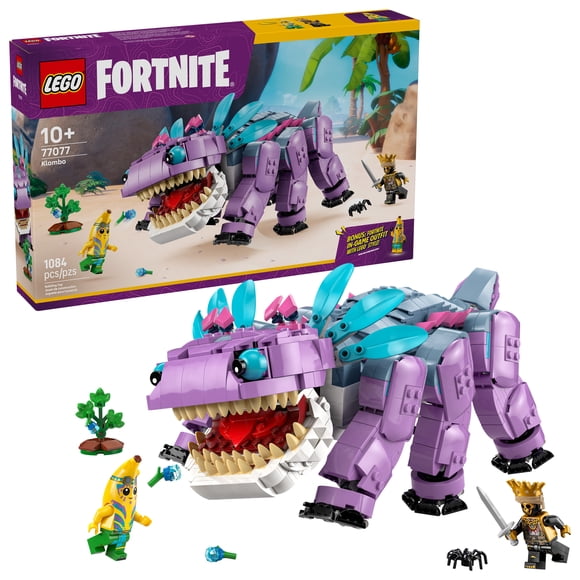 LEGO Fortnite Klombo Kids Toy - Fortnite Action Figure with Peely and Oro Minifigures - Pretend Play and Building Toy for Girls and Boys 10+ - Gift Idea for Birthdays and Gaming Fans - 77077