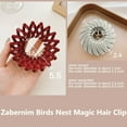 Bird Nest Magic Hair Clip, Happon 7 Pcs Birds Nest Hair Clip, Lazy