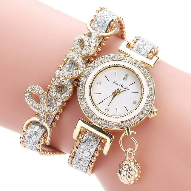 Reloj de cuarzo para mujer, relojes para mujer, reloj de pulsera para mujer, correa de cuero para mujer, reloj británico con diamantes de agua, paño de cocina de lujo
