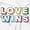 White, variant on Inspirational Love Wins Rainbow Plus Size Crewneck Graphic Tee Shirt Brisco Brands 2X