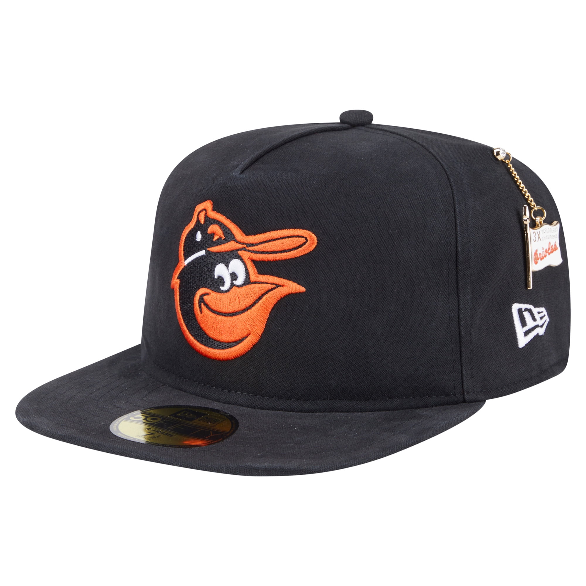 3連休セール ピンズラー American English セット Men's New Era Black Baltimore Orioles Cooperstown Collection Wool