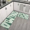 thumbnail image 2 of Light Green Christmas Tree Pattern Kitchen Rugs Sets Of 2,Anti Fatigue Kitchen Mat Rugs Non Slip Washable,Decorative Kitchen Floor Mats for Kitchen,Sink,Laundry,17"x30"+17"x47", 2 of 7