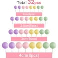 thumbnail image 2 of 32 Pcs Ball Cake Topper Decorations, Mini Colorful Cake Topper for Wedding Birthday Cake Decorating, 2 of 8