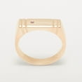 thumbnail image 4 of LBG British Made 18k Rose Gold Natural Ruby Mens Band Ring - 25 size options - Size 6, 4 of 5