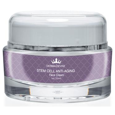 Derma Devine - Stem Cell Anti-Aging Face Cream - Spa Quality - Deeply Hydrate Skin - Reduce Appearance of Wrinkles and Lines - Evens Complexion - 1oz