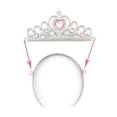 thumbnail image 3 of Princess Elsa Crown Tiara and Wand Set — Silver Heart Jewel(Pink), 3 of 4