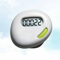 TABLZONE Sports Pedometer White with Cute Design for Daily Exercise Fitness Tracking Step Counter