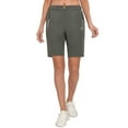 thumbnail image 2 of Little Donkey Andy Women's 9 Inches Shorts for Hiking Golf Travel Lightweight Quick Dry Carbon Heather XS, 2 of 7