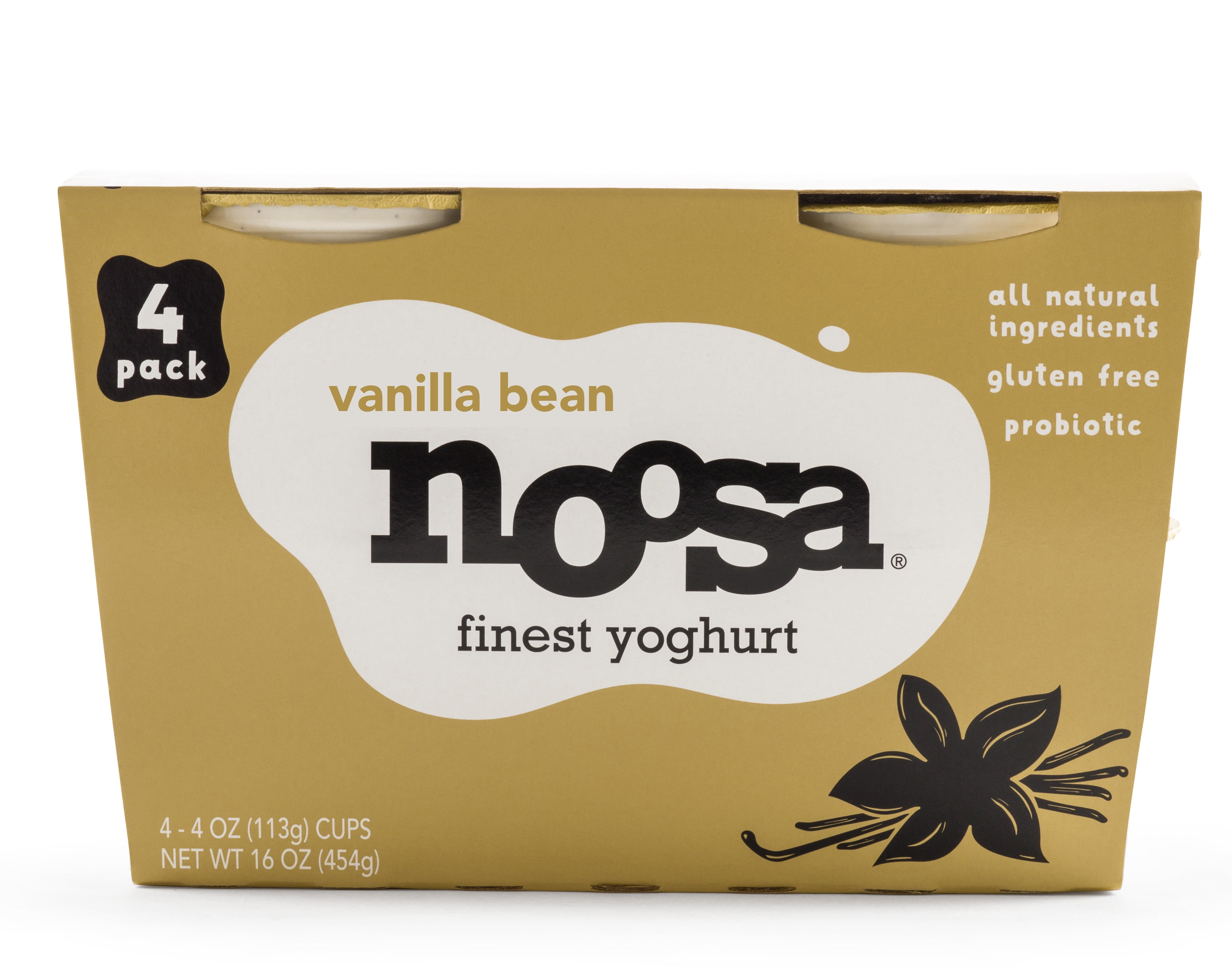Noosa Vanilla Finest Yoghurt, 4 Oz., 4 Cups