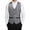 Gray, variant on Men's Suit Vest Sequin Silk V Neck Button Down Waistcoats Business Formal Dressy Blazer Vests for Prom Party Wedding Red XS