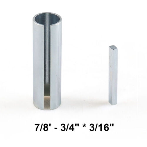 3/4" to 7/8" 3/16'' Shaft Adapter Pulley Bore Reducer Sleeve Bushing Sheave&Key