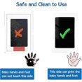 thumbnail image 4 of Baby Foot And Handprint Kit Ink Boy Girl Non Contact Ink Pad Footprint Kit For Newborn Baby, Dog And Cat Paws, Black, 4 of 5