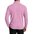 thumbnail image 5 of Men's Quarter Zip Up Polo Shirts Waffle Knit Long Sleeve Slim Fit Pullover Lightweight Casual Fall Collared Golf Shirt, 5 of 8