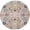 Assorted, variant on 8' Gray Round Floral Power Loom Area Rug