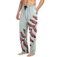 thumbnail image 4 of JSTEL Baseball Close Up Men's Sleepwear Mens Pajama Pants Bottoms with Pockets, M, 4 of 6