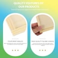 thumbnail image 2 of WASHWEPE DIY Unfinished Wood Painting Frames for Kids Creative Projects Made from Synthetic Material Beige 5pcs, 2 of 8