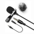 thumbnail image 1 of LVM3 Lavalier-Lapel Microphone, Noise Cancelling for iPhone/Android/DSLR, 20ft Cord, Plug & Play for Zoom/Tascam/PC, 1 of 5