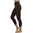 thumbnail image 3 of ToBeInStyle Womens Capri Length Seamless Lightweight Stretch Leggings, 3 of 5
