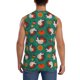 thumbnail image 4 of Balery Cartoon Turkey Camisetas sin mangas para hombre, absorbe la humedad y protege contra el mal olor.-XX-Large, 4 of 7