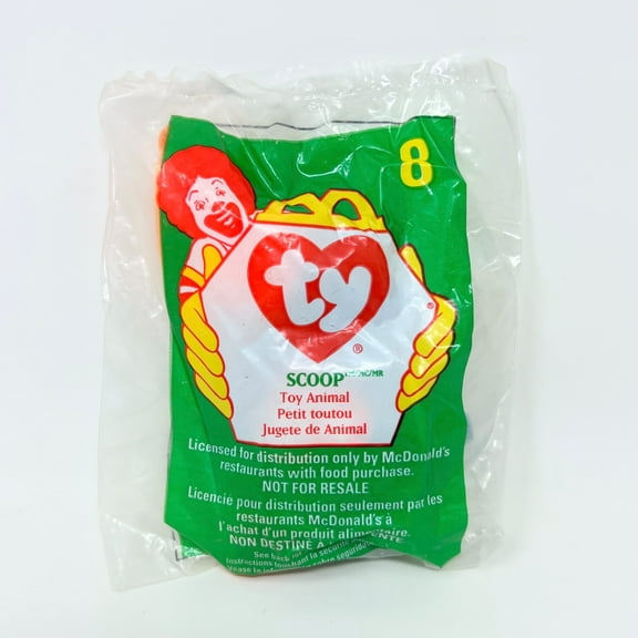 McDonald's Happy Meal Toy Ty Teenie Beanie Babies Scoop Toy Animal
