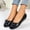 Black, variant on Women's Ballet Flats Cap Toe Bow Flats Two Tone Slip On Flats Comfort Square Toe Dressy Flat Shoes for Casual Work Beige 40