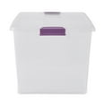 thumbnail image 4 of Sterilite 66 Qt Latch Lid Tote, 6 Pack, and 27 Qt Latch Lid Tote Bins, 6 Pack, 4 of 11