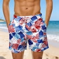 thumbnail image 2 of Bainana Mens Swim Trunks American Flag Patriotic Swim Shorts Fourth Of July Lightweight Casual Beach Travel Swimsuits, 2 of 4