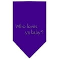 thumbnail image 6 of Pet and Dog Bandana Rhinestone, "Who Loves Ya Baby?", 6 of 10