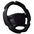 thumbnail image 2 of 38Cm Car Steering Wheel Cover Anti-Slip Sandwich Sport Type Protector Breathable Black, 2 of 10