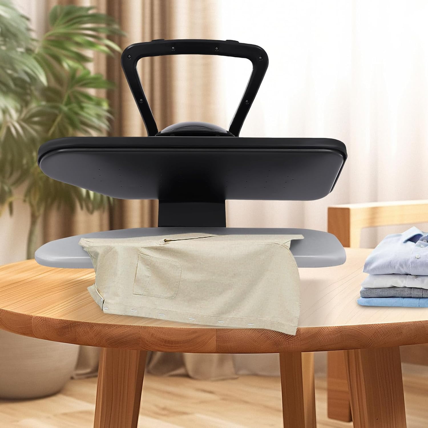 1600W Smart Steam Iron Press 5 Fabric Modes&Digital Touch Screen Includes Spray Bottle and Pressing Cushion for Home or Commercial