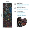 thumbnail image 2 of Math Equations Handwritten Notes Black Pattern Hot Yoga Mat Towel Non Slip for Hot Yoga - Quick-Drying Yoga Mat Cover with 4 Corner Pockets with Travel Bag - Hot Yoga Towel Non Slip 74"x26", 2 of 6