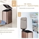 thumbnail image 2 of Bote de basura de acero inoxidable para inodoro, baño, cocina, hogar, con tapa, sala de estar, pedal, 2 of 4