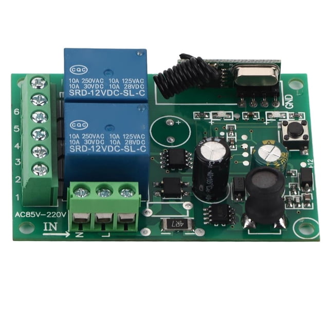 Inalámbrico Fr Interruptor De Control Remoto Receptor Interruptor De Relé (2Ch) 220V 433Mhz Guardurnaity AF000353-00