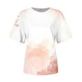 thumbnail image 4 of XWSHYW Women's Short Sleeve Round Neck Casual Tops Fashion Printed T-Shirt Blouse, Sizes S-5XL, 4 of 5
