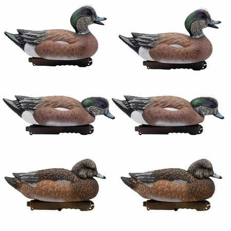 Final Approach Live Wigeon Floater Duck Decoys - 6 Pack