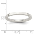 thumbnail image 2 of 925 Sterling Silver 2mm Comfort Fit Flat Band Ring Size 9, 2 of 6