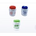 thumbnail image 1 of Contenedores de plástico para golosinas de mascotas sin BPA, con estampados de patas y huesos, para perros y gatos (3 frascos), 1 of 5