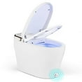 thumbnail image 1 of Costway Toilette Intelligente Bidet Allongé avec Siège Chauffant Réglable et Sécheuse Veilleuse Carte de 1000 Grammes Score de Rinçage, 1 of 10