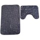 thumbnail image 3 of Juego de alfombrillas de baño de vellón coral, absorbentes, antideslizantes, con funda para asiento de inodoro y alfombra de suelo, diseño de guijarros suaves en relieve para ducha y tocador. NCHKUN, 3 of 8