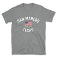 thumbnail image 1 of San Marcos Texas Patriot Men's Cotton T-Shirt, 1 of 1