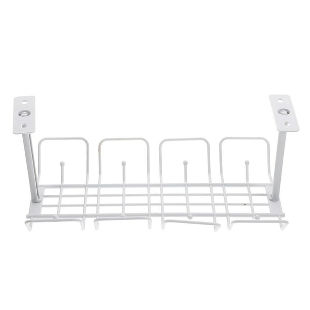 Under Desk Cable Storage Basket Office Desk Management Shelf Simple