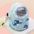 thumbnail image 4 of Pet Bag Side Zipper Shoulder Belt Vent Hole Window Small Pet Rabbit Cage Hamster Carrier for Outdoor, 4 of 10